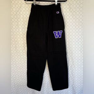 University of Washington Official Champion Black Sweatpants